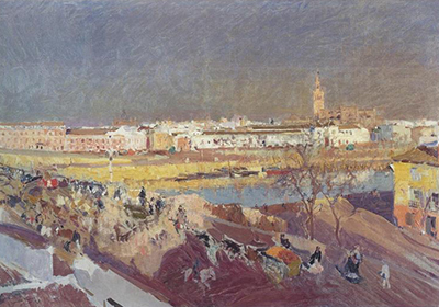 Triana Bridge, Seville Joaquin Sorolla